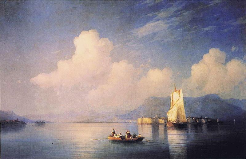 Ivan Aivazovsky Lake Maggiore in the Evening